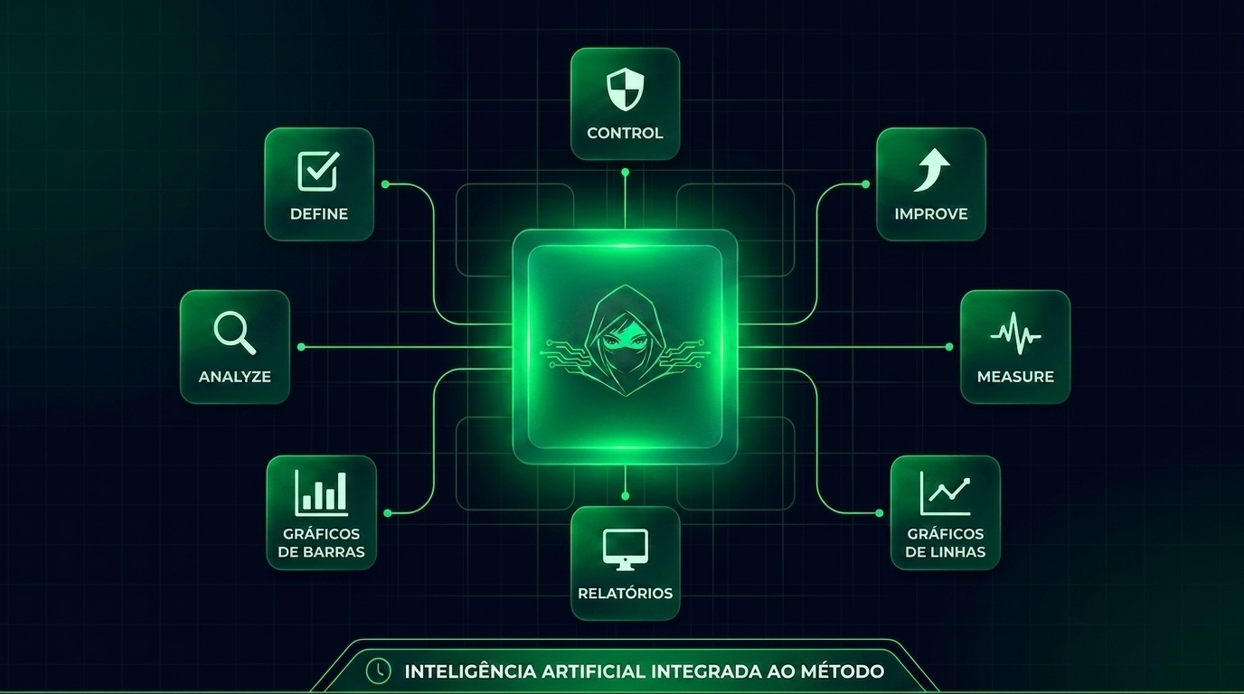 Diagrama dos 7 Agentes ELCI por fase do DMAIC